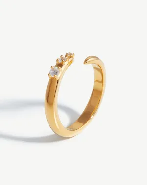 Claw Studded Ring | 18k Gold Vermeil/Cubic Zirconia