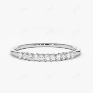 0.15 CTW Lab Grown Diamond Stackable Wedding Band