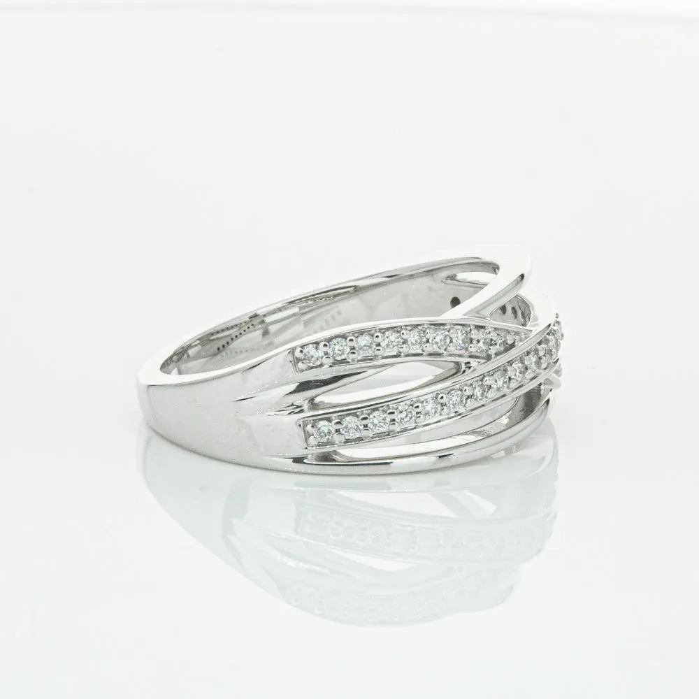 14ct White Gold Diamond Nevaeh Band