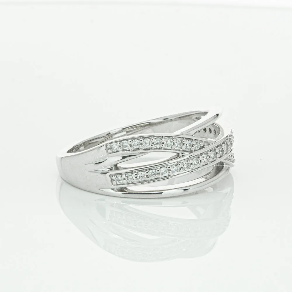 14ct White Gold Diamond Nevaeh Band