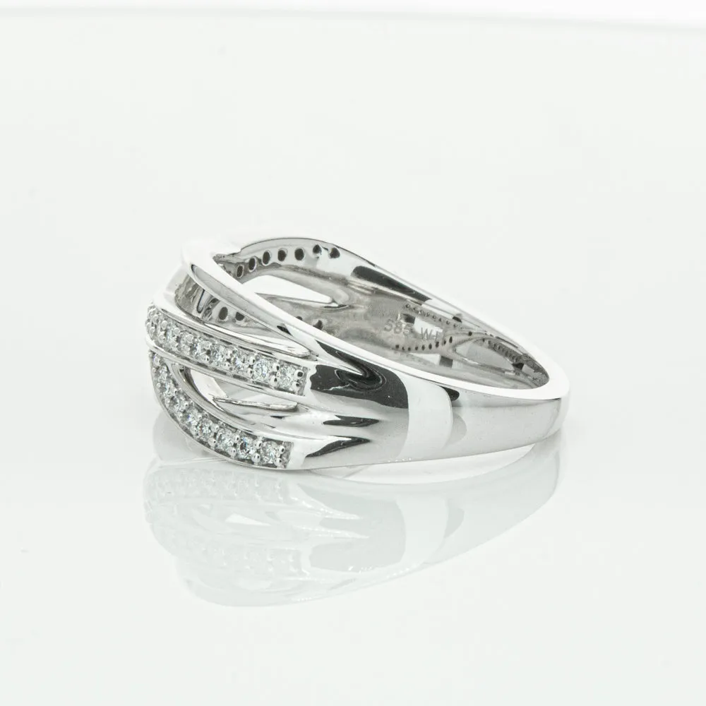 14ct White Gold Diamond Nevaeh Band