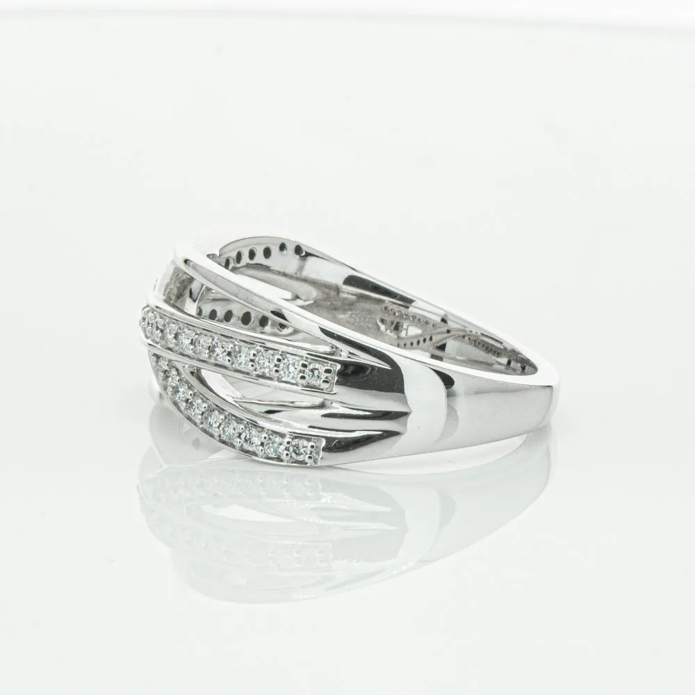 14ct White Gold Diamond Nevaeh Band