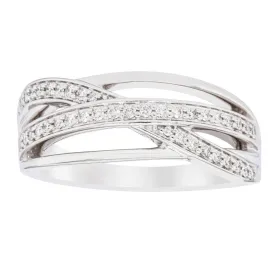 14ct White Gold Diamond Nevaeh Band