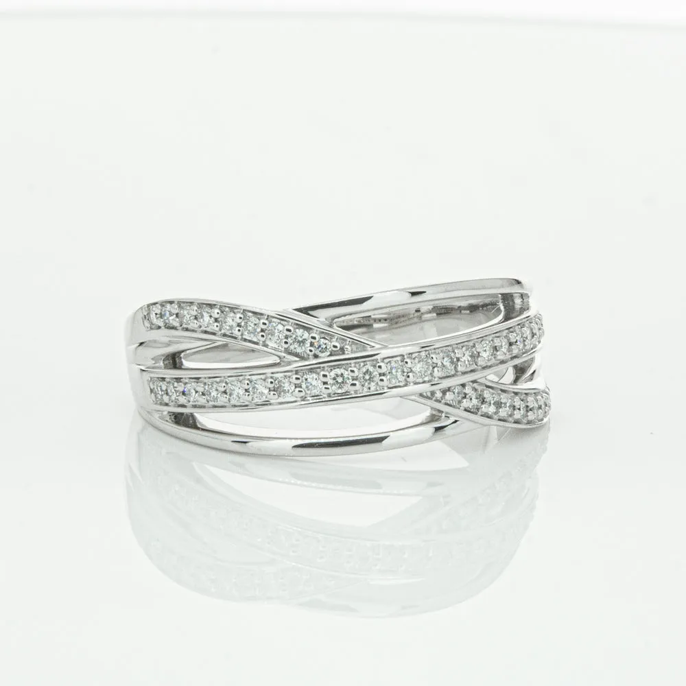 14ct White Gold Diamond Nevaeh Band