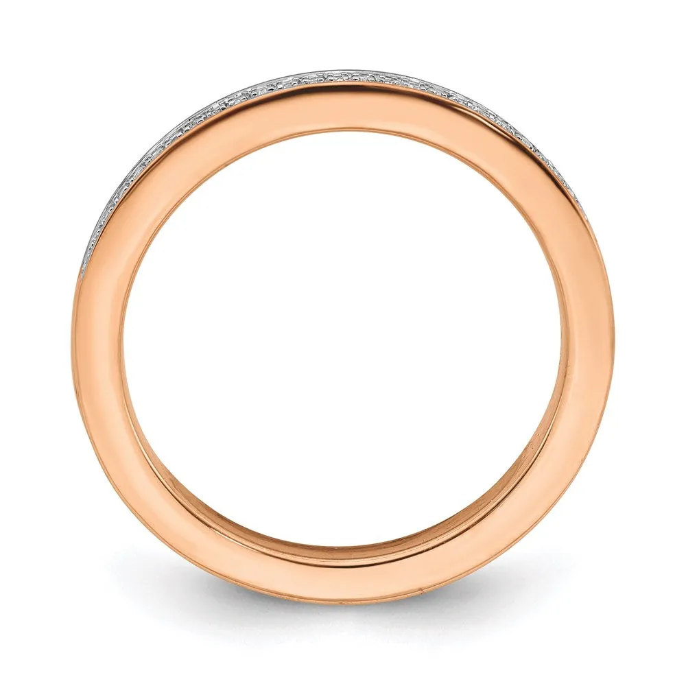 14k Rose Gold Stackable Expressions Diamond Ring | SK2105