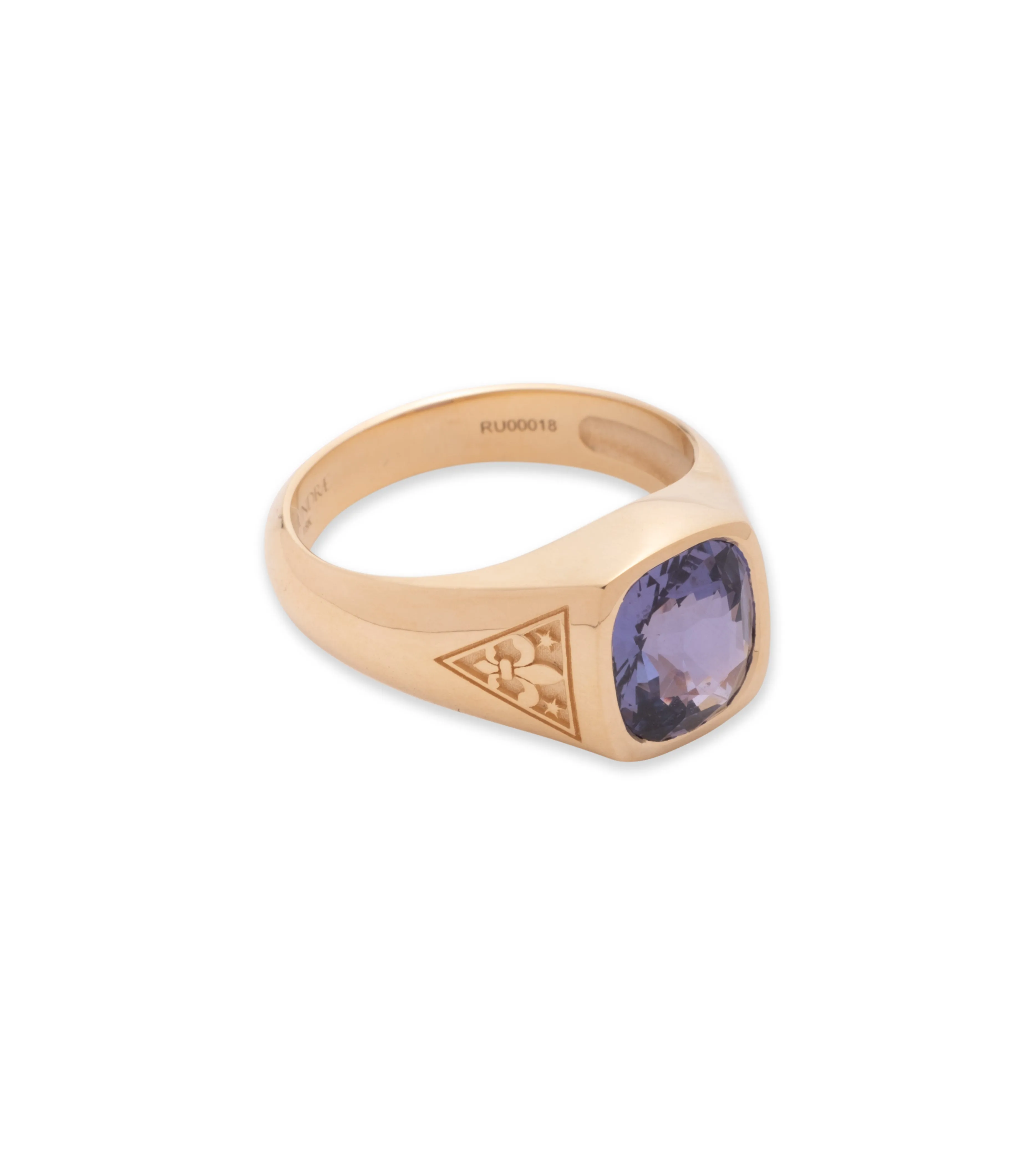 3.15 ct Purple Sapphire - Internal Compass : One of A Kind Gemstone Ring