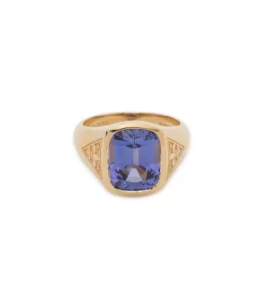 6.83 ct Tanzanite - Internal Compass : One of A Kind Gemstone Ring