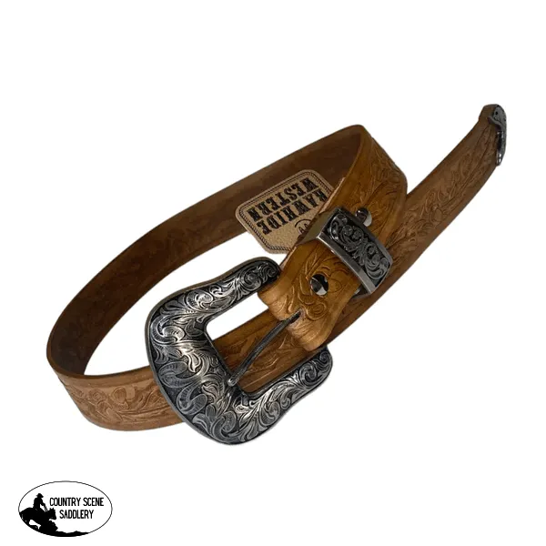 A8240 - 34" Hand Tooled Leather Belt