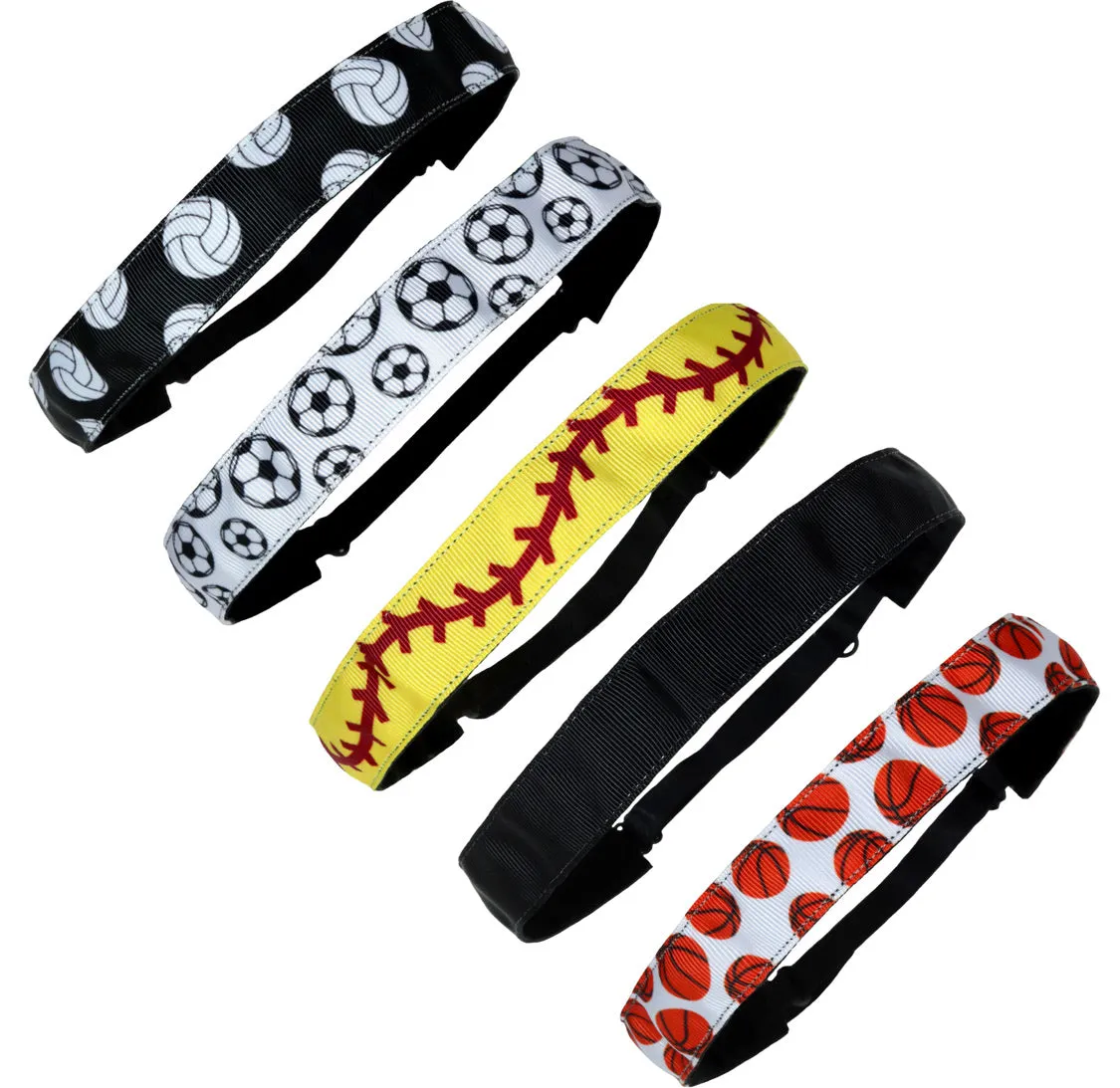 Adjustable Sports Seam Headband No Slip Grip