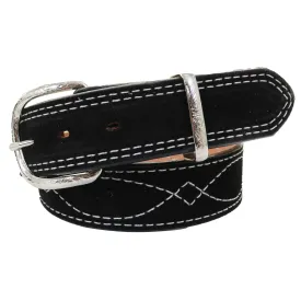 B1194 - Black Suede Belt