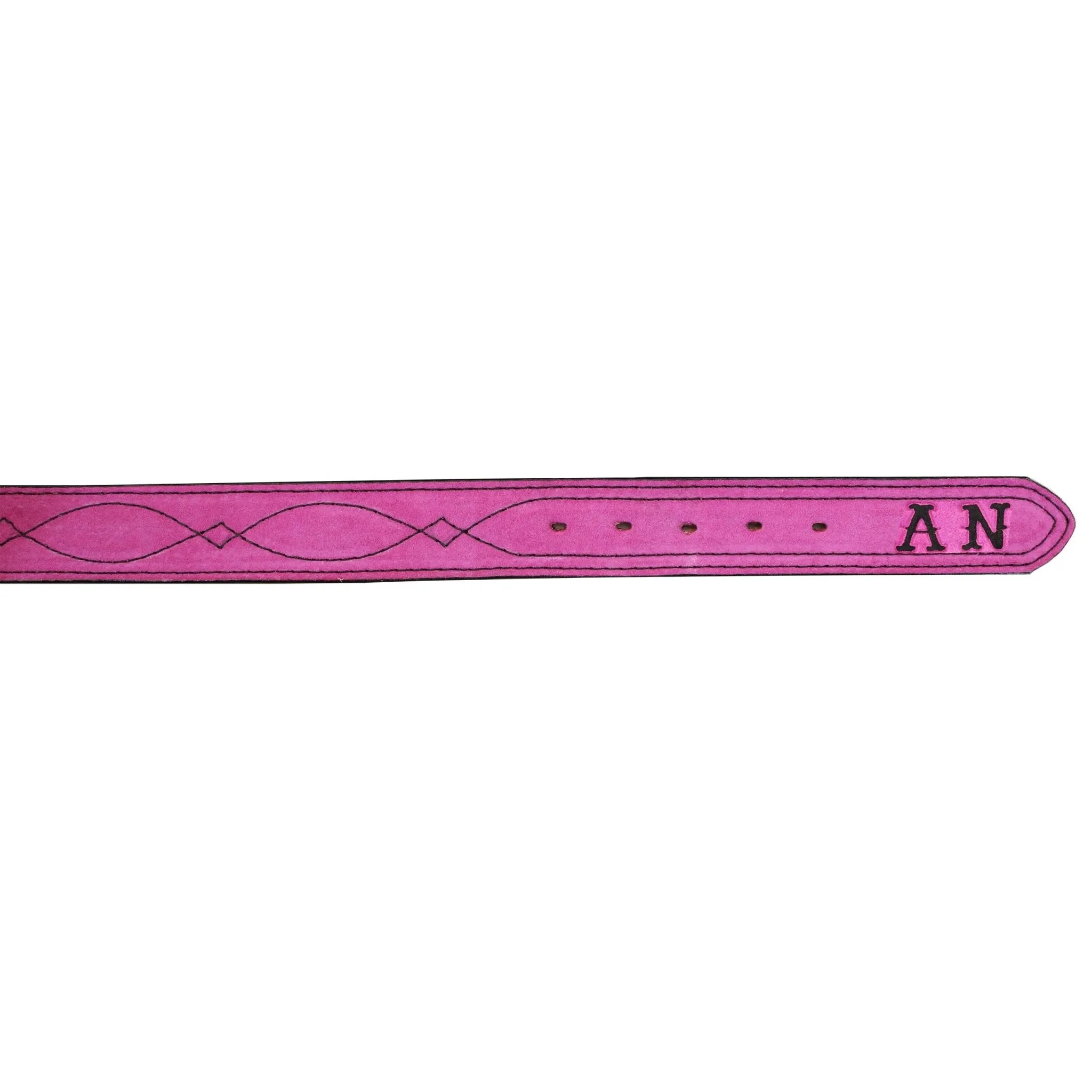 B1198 - Hot Pink Suede Belt