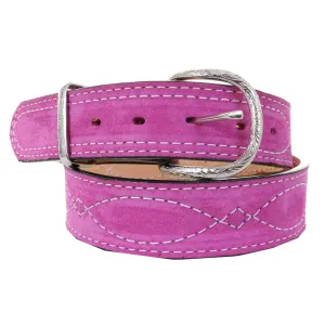 B1198C - Hot Pink Suede Belt