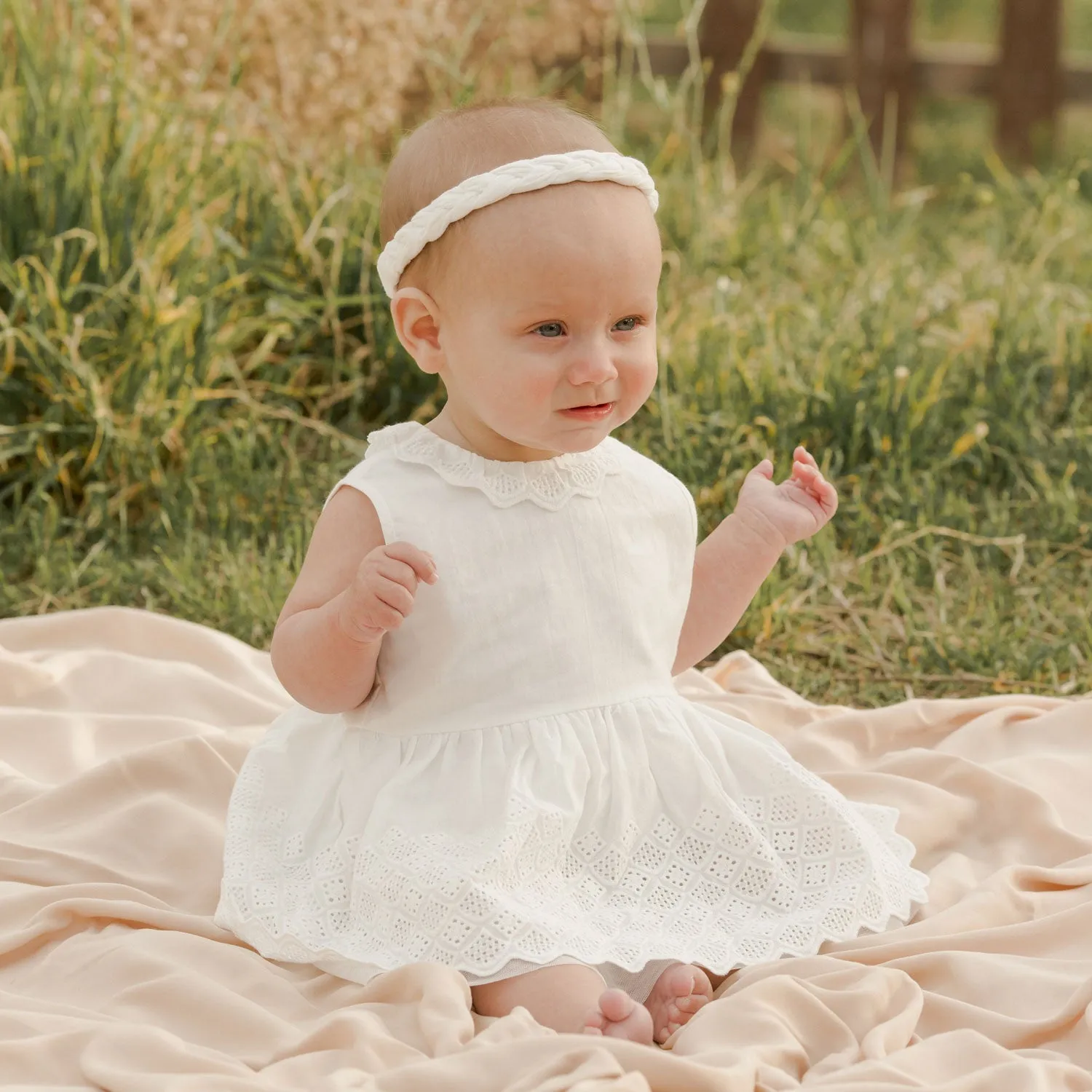 Baby Headband Set of 2 - Spring Fields / White - FINAL SALE