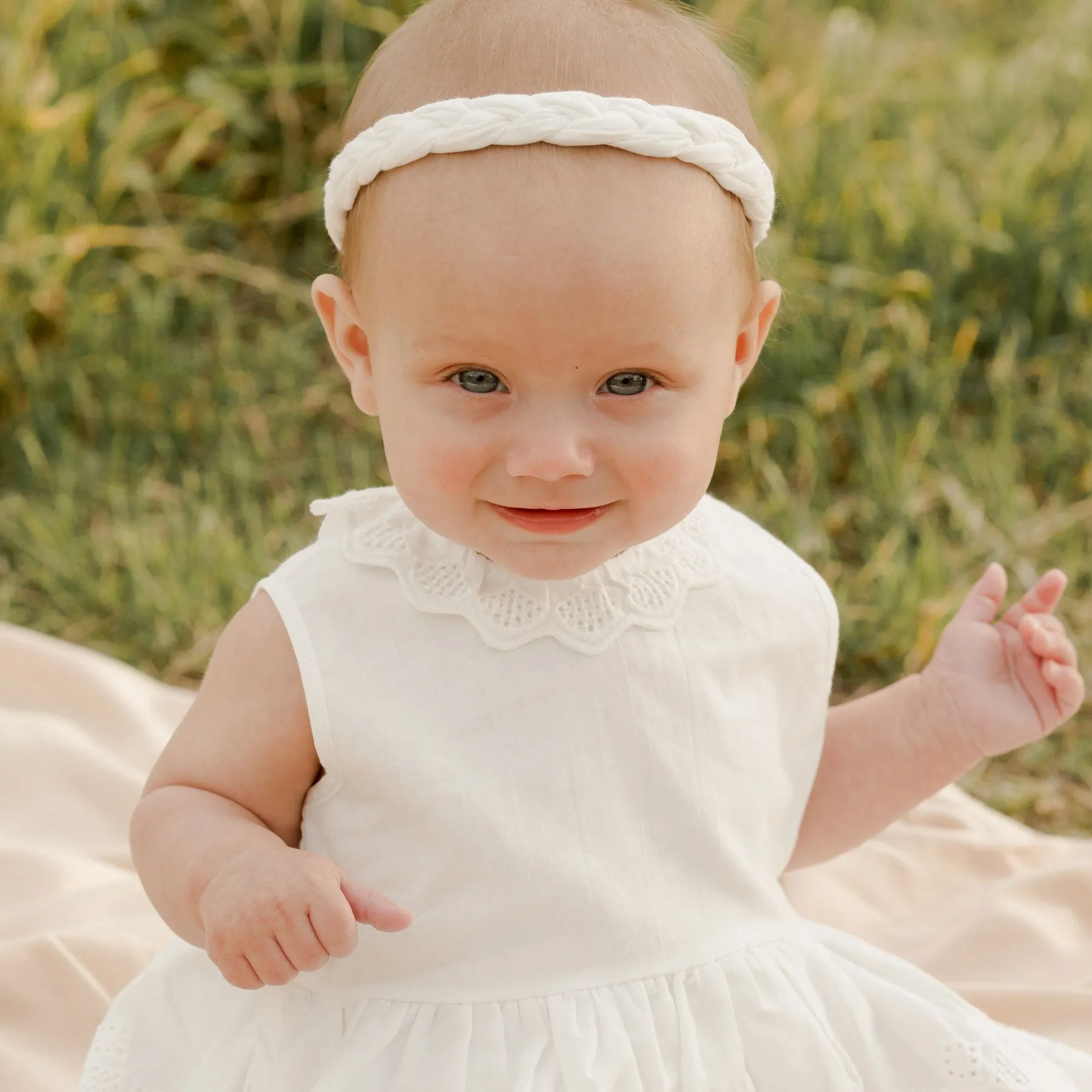 Baby Headband Set of 2 - Spring Fields / White - FINAL SALE