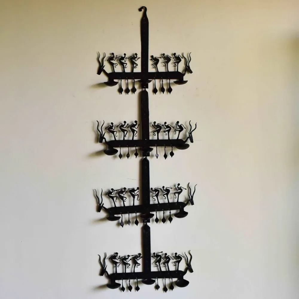 Bastar Tribal Wrought Iron Decorative Stand