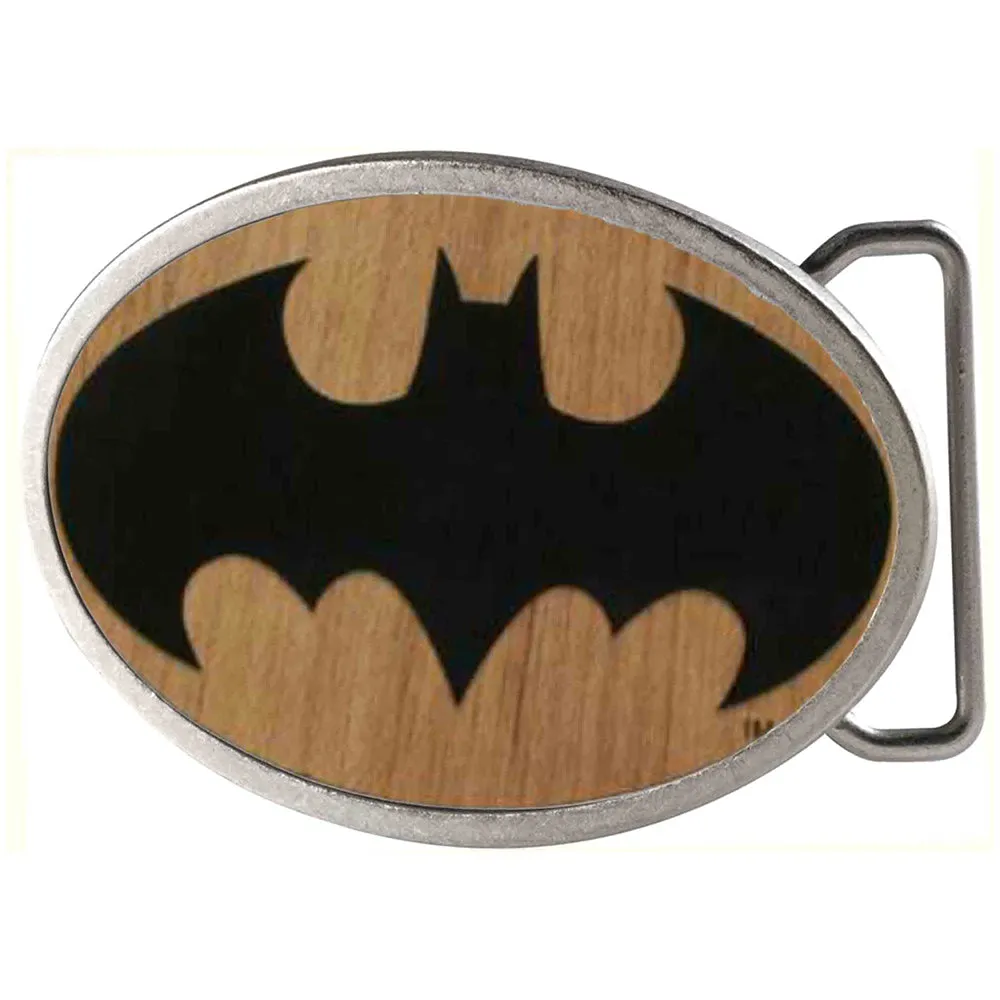 Batman Framed Reverse GW Black - Matte Oval Rock Star Buckle