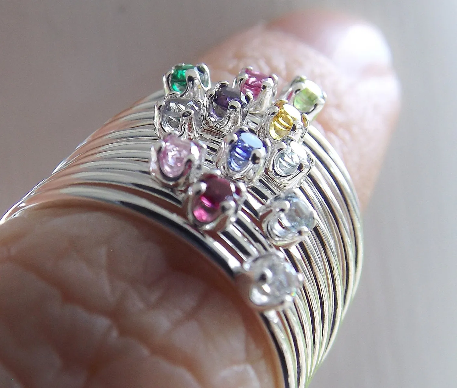 Birthstone Ring, Birthstone Stacking Ring, Tiny Birthstone Ring, Mothers Rings, Stacking Rings, Gemstone Rings, Slim Rings, Stacking Rings