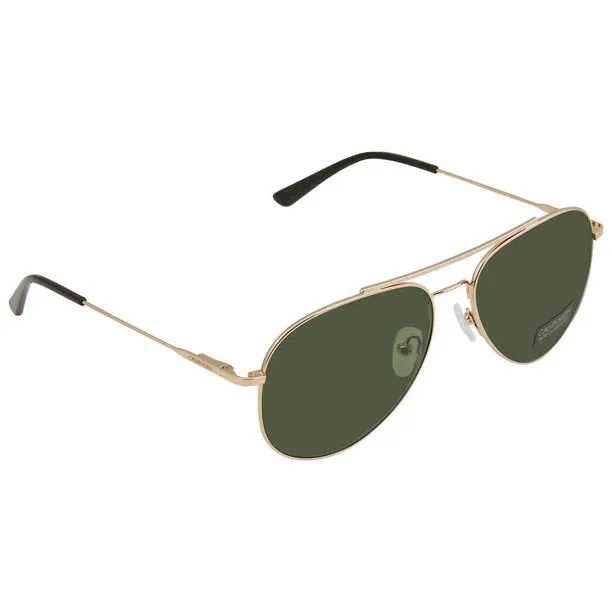 Calvin Klein Green Aviator Unisex Sunglasses