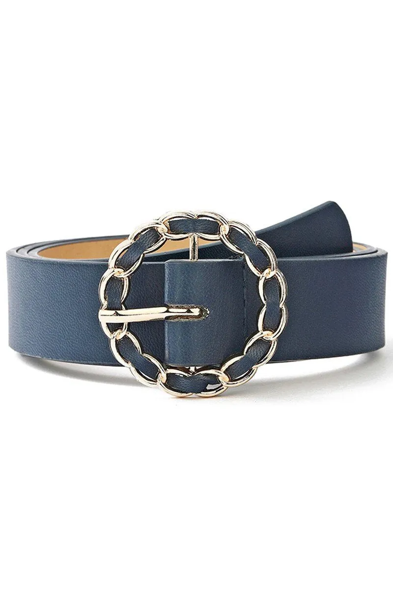 CASUAL CIRCLE CHAIN BUCKLE BELT