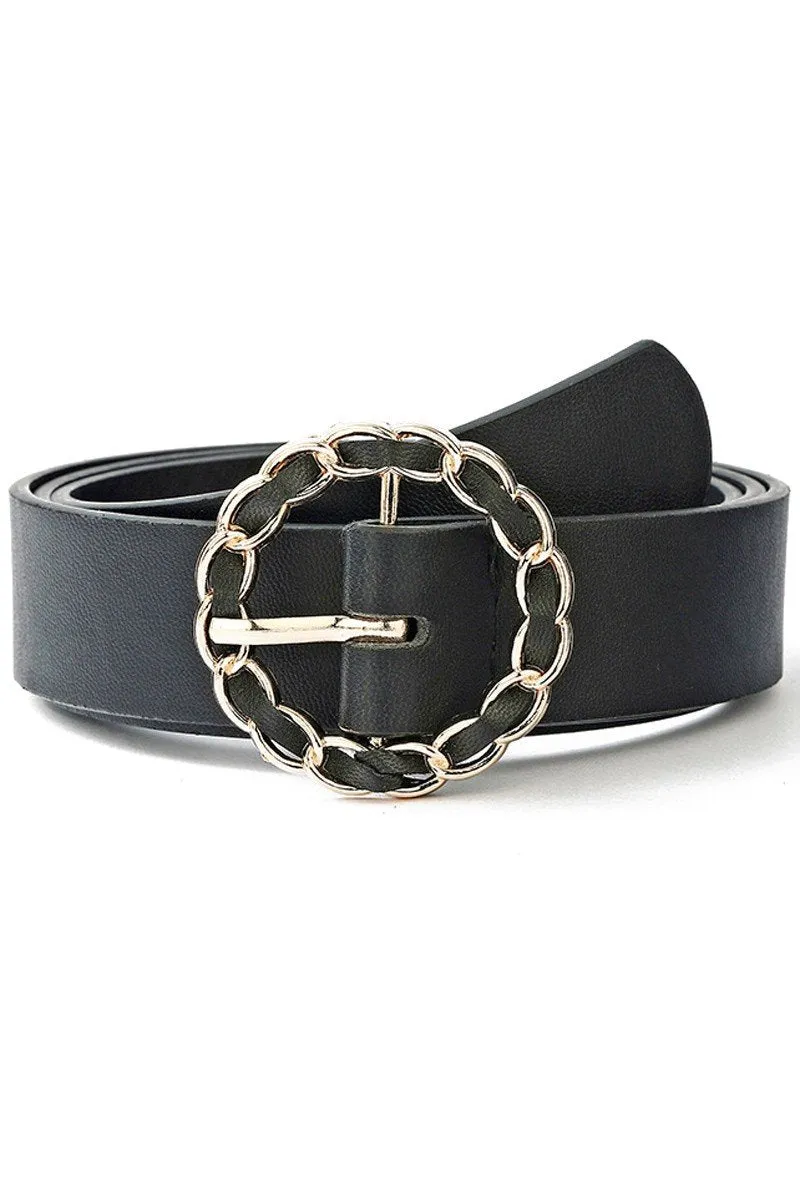 CASUAL CIRCLE CHAIN BUCKLE BELT