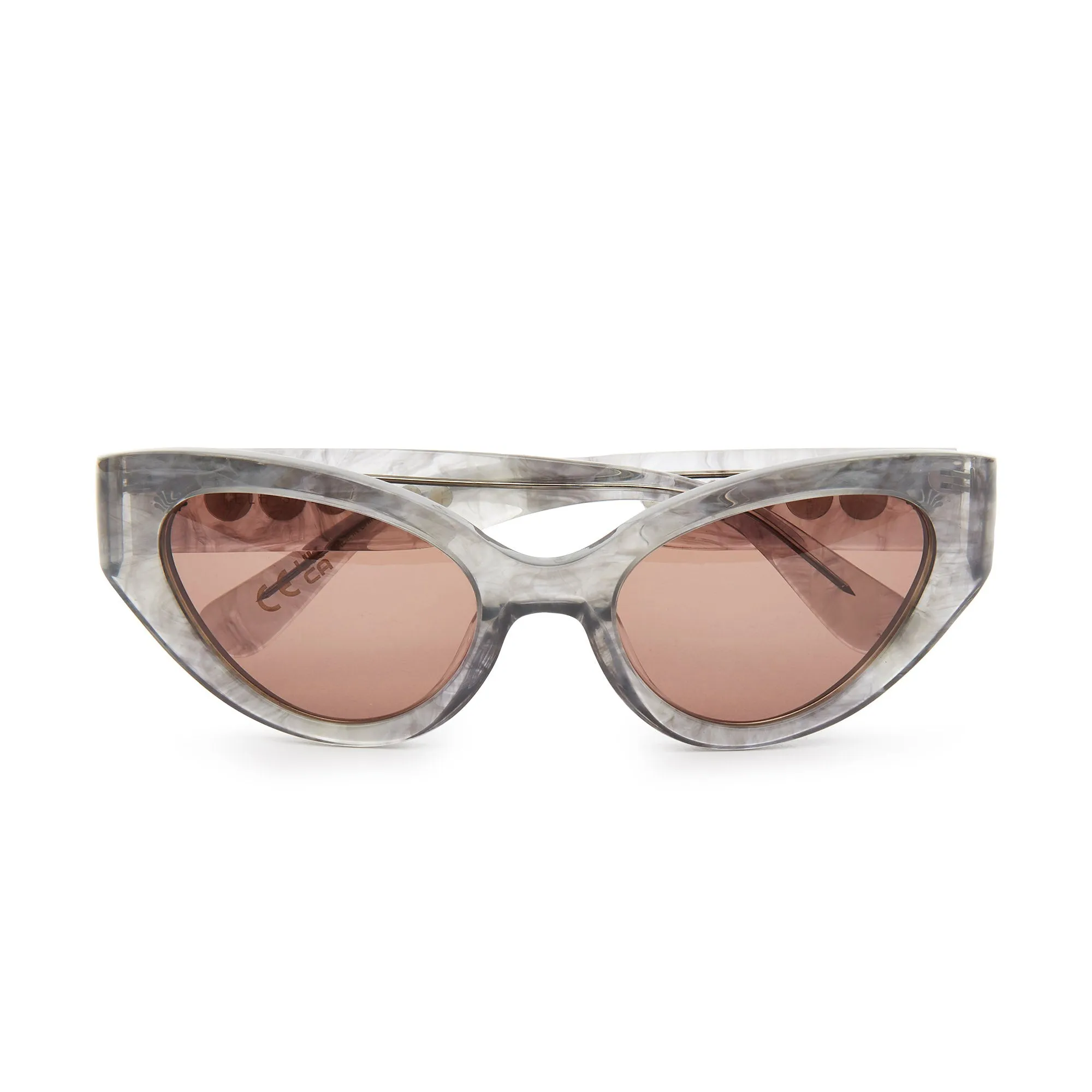 CHARCOAL NOLITA CAT-EYE SUNGLASSES