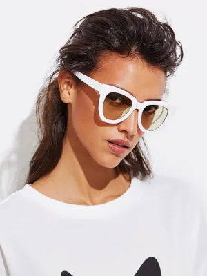 Chunky Frame Cat Eye Sunglasses