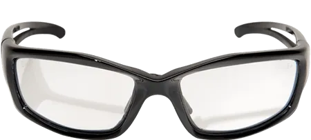 Edge Eyewear Kazbek GSK111VS Black Frame Clear Vapor Shield Lens with Gasket Glasses  - Standard Fit