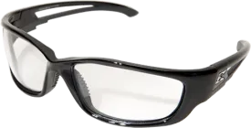 Edge Eyewear Kazbek XL GSK-XL111  Black Frame with Gasket Clear Lens Glasses