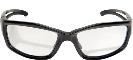 Edge Eyewear Kazbek XL SK-XL111 Black Frame with Gasket Clear Lens Glasses