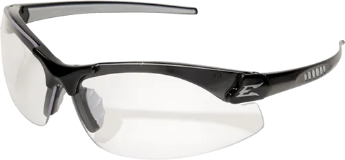 Edge Eyewear Zorge G2 DZ111-2.5-G2  Black Frame Clear 2.5 Progressive Magnification Lens Glasses