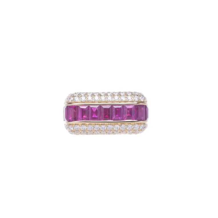 Empress Gemstone & Diamond Ring