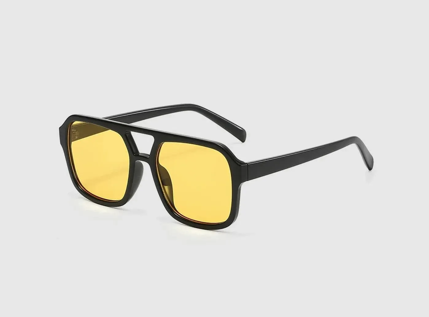 FitVille Dual-Bridge Aviator Sunglasses