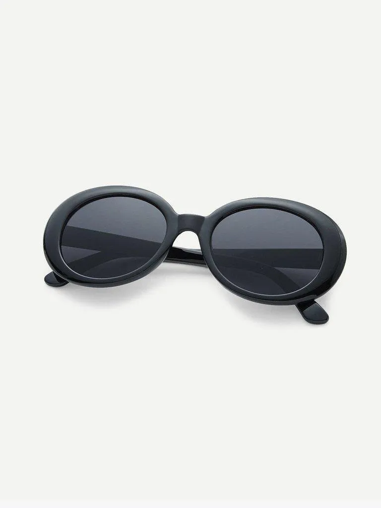 Flat Lens Cat Eye Sunglasses