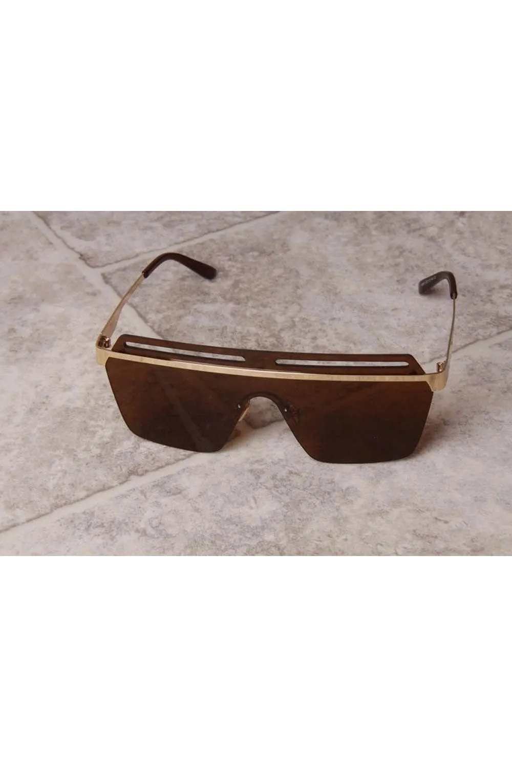 Flatbrow Shield Tinted Sunglasses