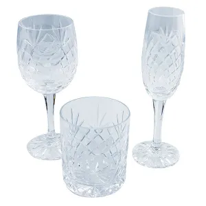 Glencoe Lead Crystal Panel Champagne Flute