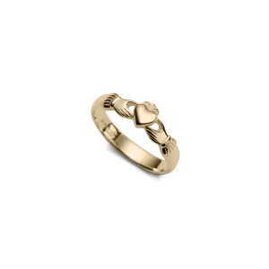 Gold Claddagh ring