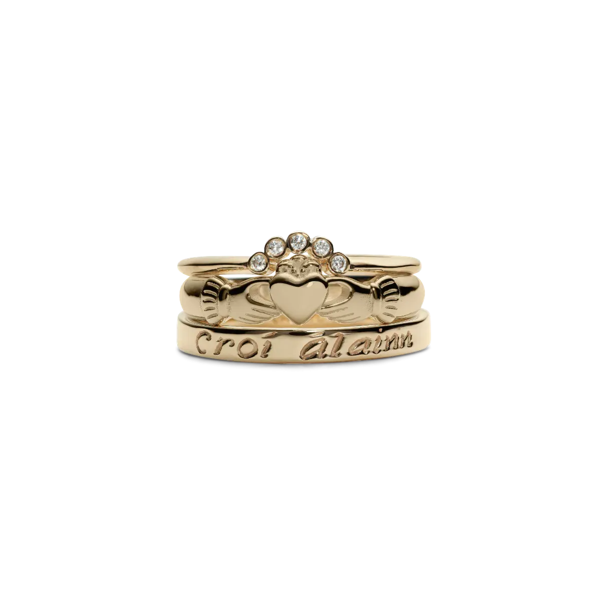 Gold Claddagh ring