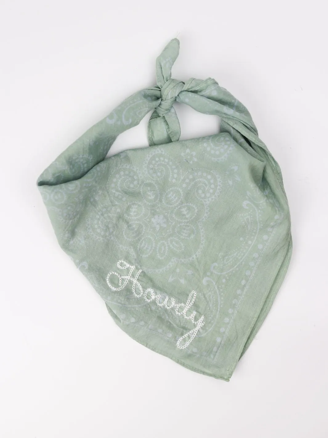 Green Howdy Bandana