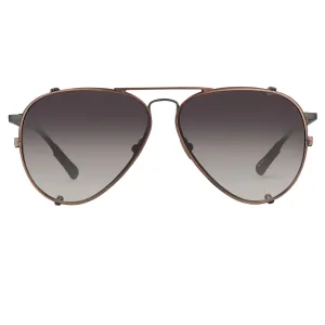 Kris Van Assche Men's Sunglasses Burgundy Bronze and Brown KVA81C3SUN