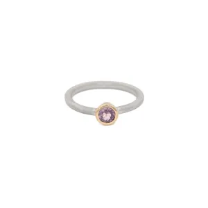 Lilac Spinel stacker ring