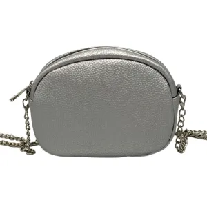 MEIRA T Belt Bag with Chain Shoulder & Evening Straps - Silver New w/out Tags