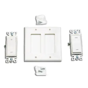 On/Off and Hi/Low Wall Switch Kit for Whole House Fans