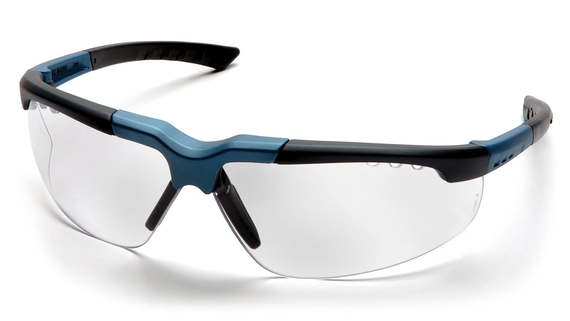 Pyramex SNC4810D Reatta Blue-Charcoal Safety Glasses W/ Clear Lens (12 each)