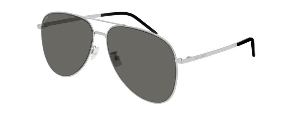 Saint Laurent Grey Aviator Unisex Sunglasses