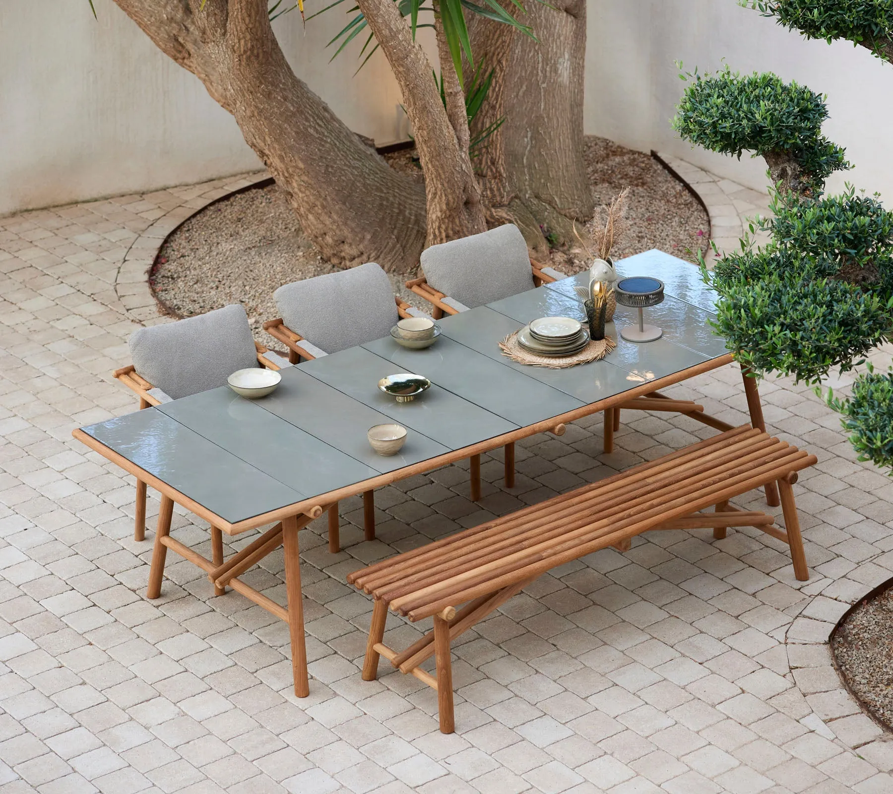 Sticks dining table, 280x100 cm