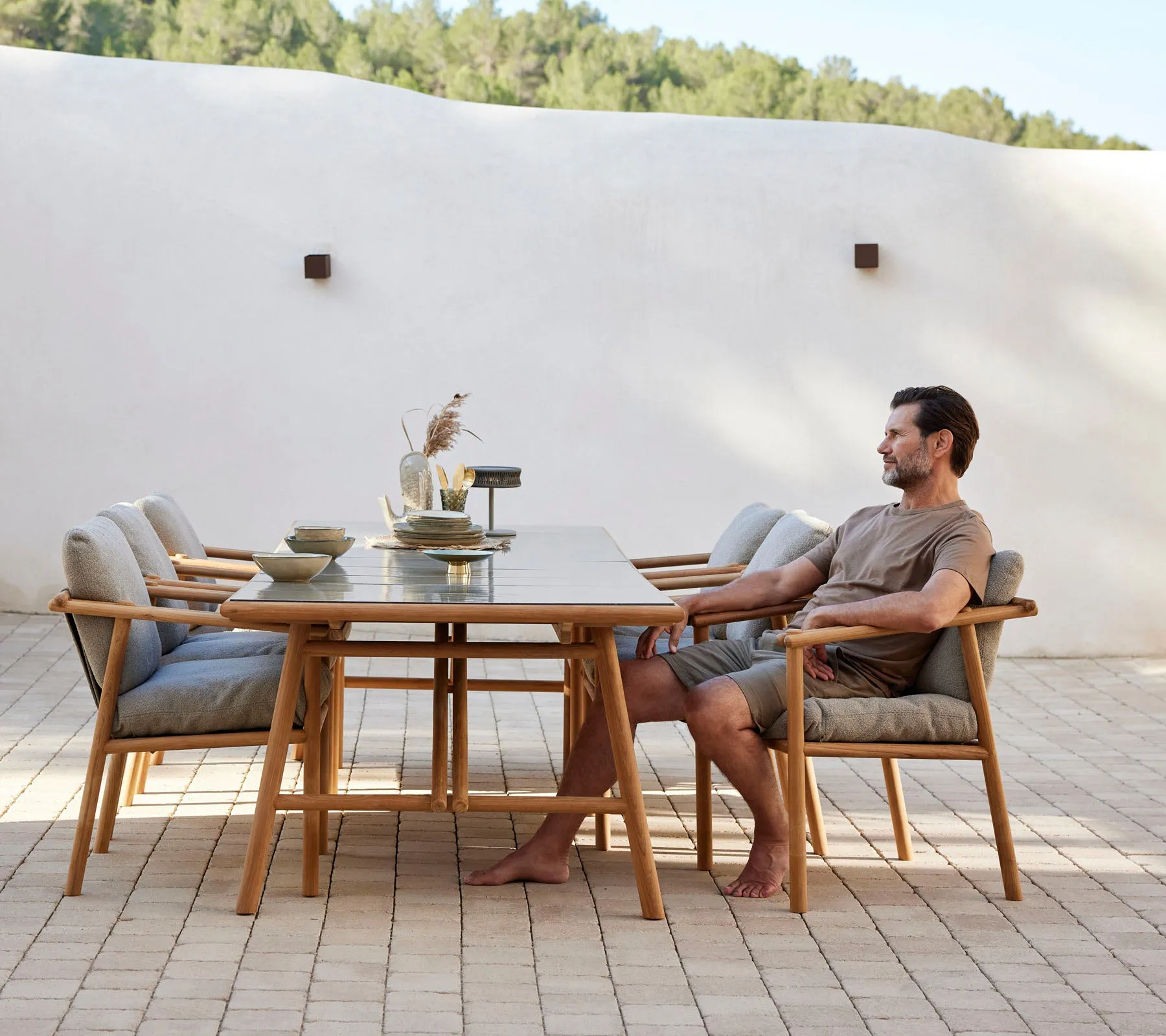 Sticks dining table, 280x100 cm