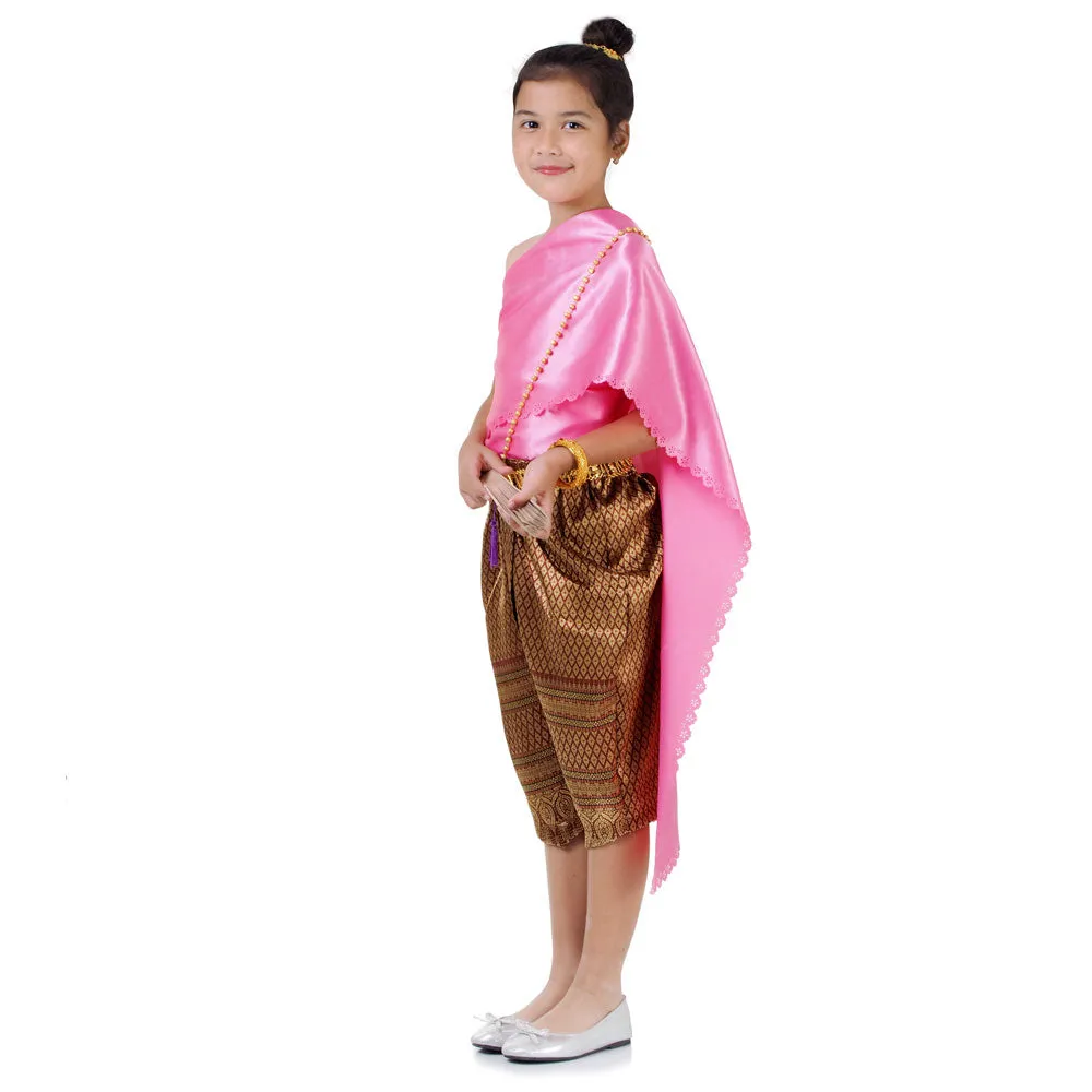 Thai Girls Formal Costume Royal Elegance