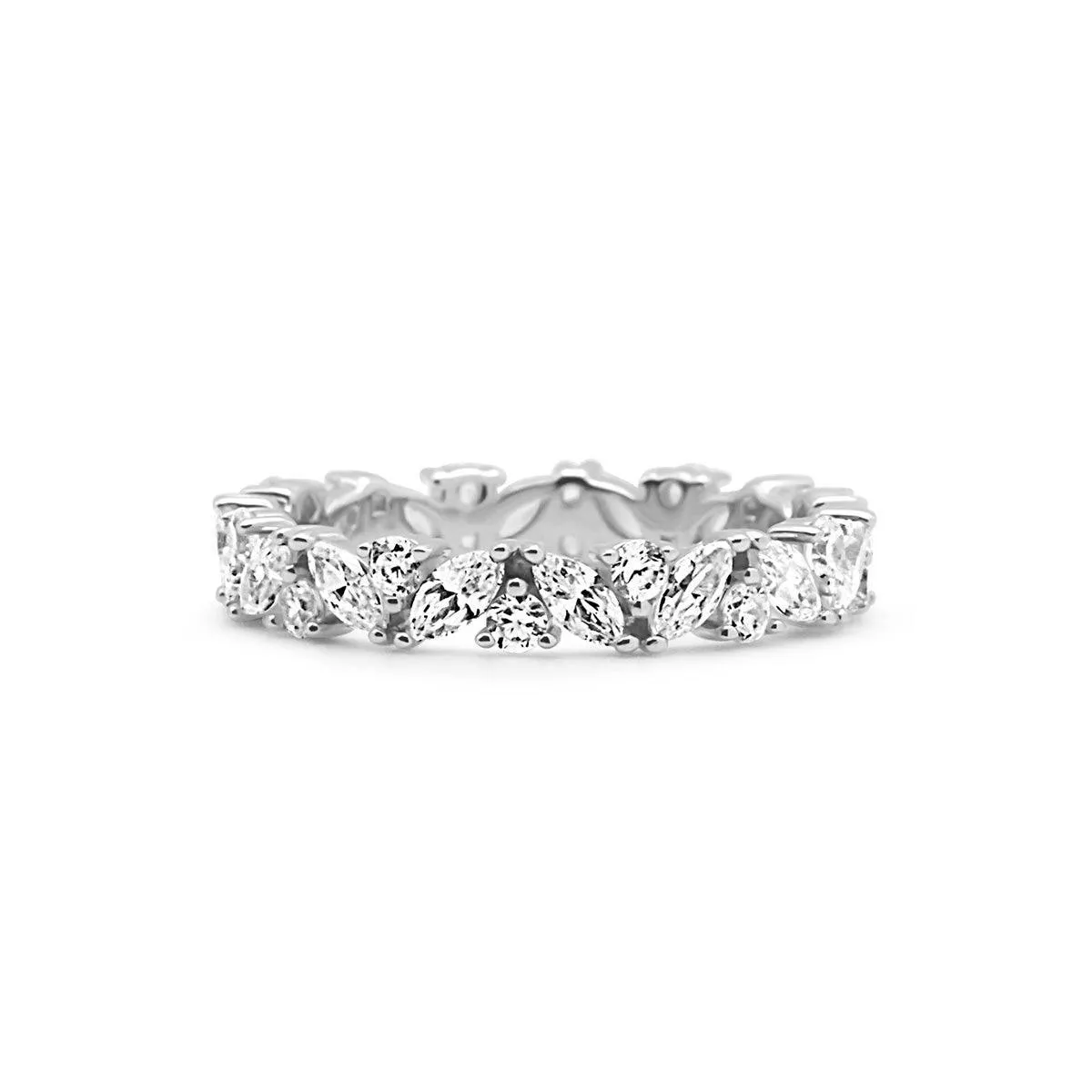 To the 9's Cluster Eternity Ring