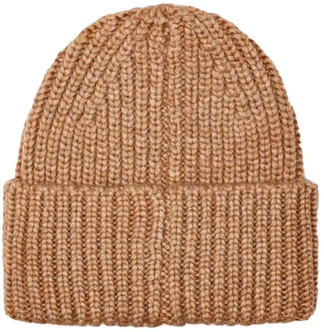 Ugg Boots Accessories Chunky Rib Knit Pom Beanie Camel