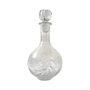 Vintage Czech Cut Crystal Decanter